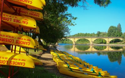 Ready for a new canoeing day on the Dordogne